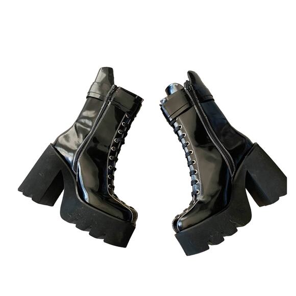 Jeffrey Campbell Viking Platform Boot Black New 10 - Picture 4 of 12